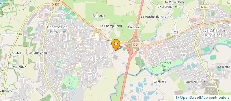 localisation de l'entreprise COS BREIZH  CHARTRES-DE-BRETAGNE