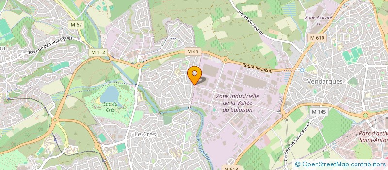 localisation de l'entreprise COS CONSTRUCTION  LE CRES