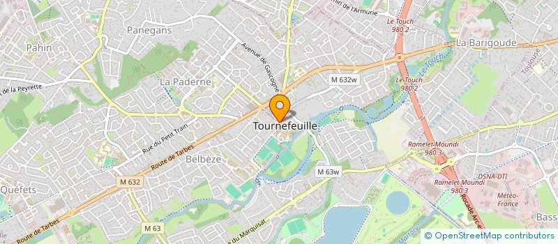 localisation de l'entreprise COS DE LA MAIRIE DE TOURNEFEUILLE  TOURNEFEUILLE