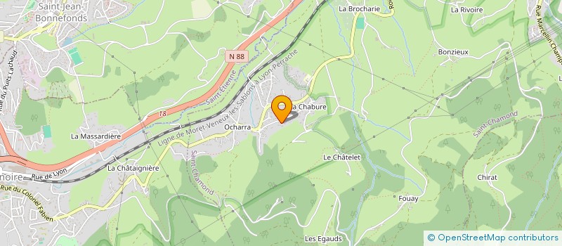 localisation de l'entreprise COS I  SAINT-CHAMOND