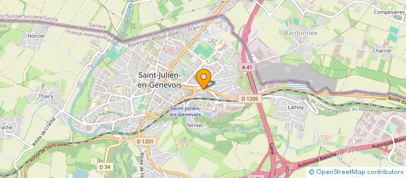 localisation de l'entreprise COS INVEST  SAINT-JULIEN-EN-GENEVOIS