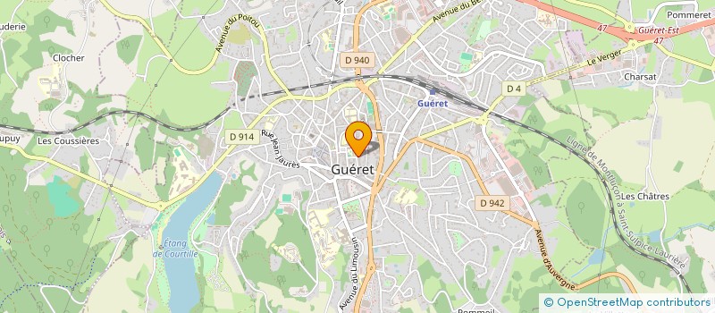localisation de l'entreprise COS LPFT CREUSE à GUERET