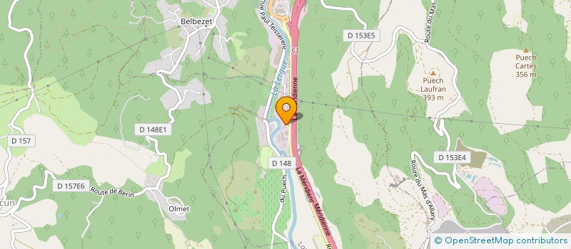 localisation de l'entreprise COS ORTHO  LODEVE