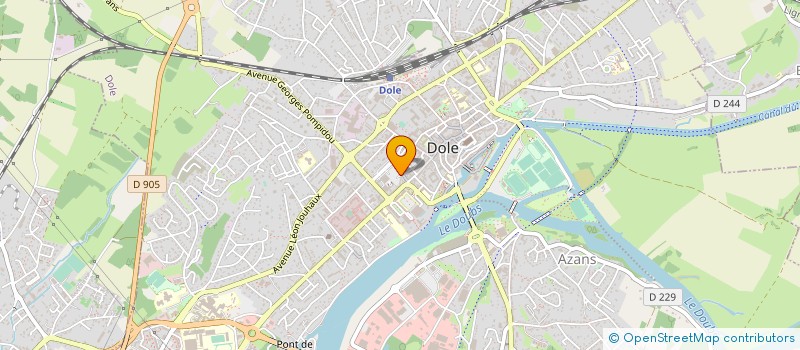 localisation de l'entreprise COS PERSON MUNICIP VILLE DOLE à DOLE