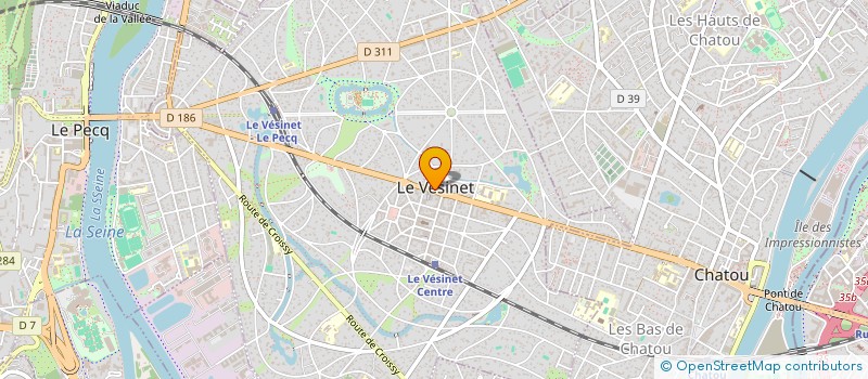 localisation de l'entreprise COS PERSONNEL COMMUNAL  LE VESINET