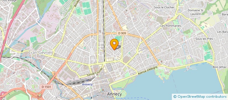 localisation de l'entreprise COS PTT DE HAUTE SAVOIE à ANNECY