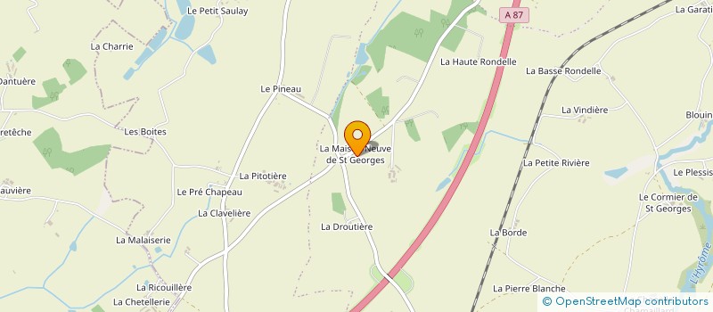 localisation de l'entreprise COSA PLAQUISTE  CHEMILLE-EN-ANJOU