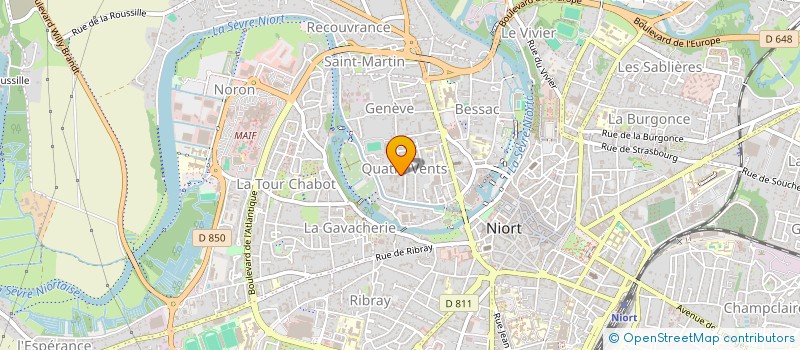 localisation de l'entreprise COSA SARA  NIORT