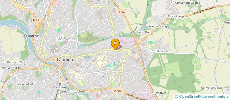 localisation de l'entreprise COSAMA à LANNION
