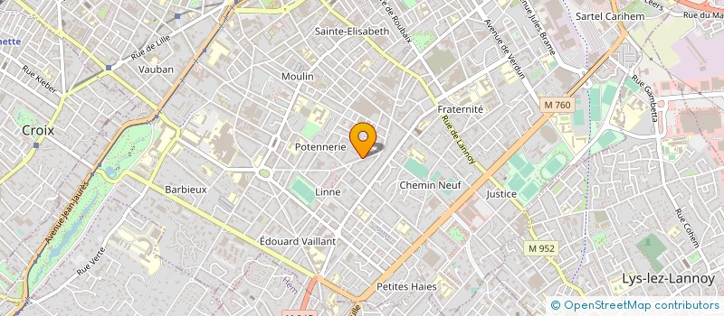 localisation de l'entreprise COSANOR à ROUBAIX