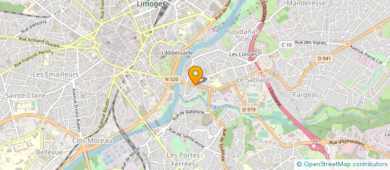 localisation de l'entreprise COSE DISTRIBUTION à LIMOGES
