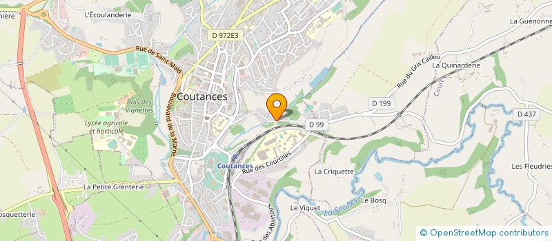 localisation de l'entreprise COSEDIA 1  COUTANCES