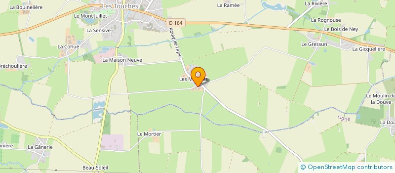 localisation de l'entreprise COSEMA  LES TOUCHES