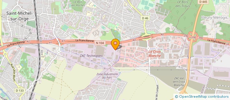 localisation de l'entreprise COSENTINO SURFACES FRANCE à SAINT-MICHEL-SUR-ORGE