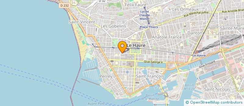 localisation de l'entreprise COSENZA  LE HAVRE