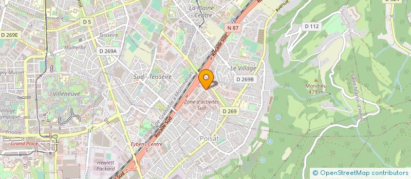 localisation de l'entreprise COSEPS FORMATION à SAINT-MARTIN-D'HERES