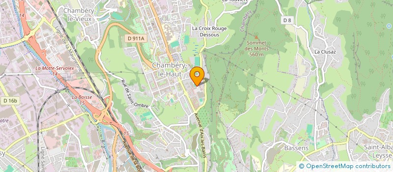 localisation de l'entreprise COSERBAT à CHAMBERY