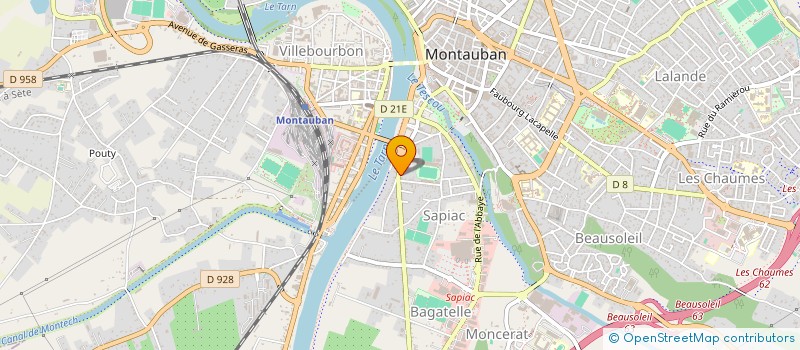 localisation de l'entreprise COSERCO à MONTAUBAN