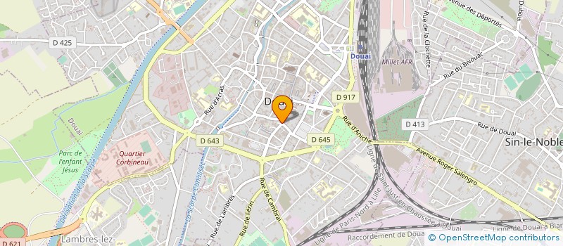 localisation de l'entreprise COSERGIM à DOUAI