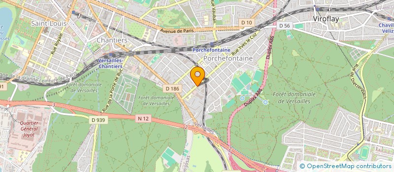 localisation de l'entreprise COSERI à VERSAILLES