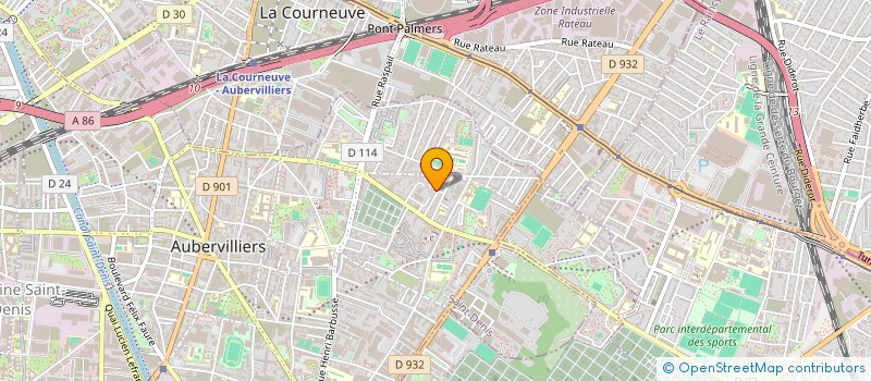 localisation de l'entreprise COSERIM à AUBERVILLIERS