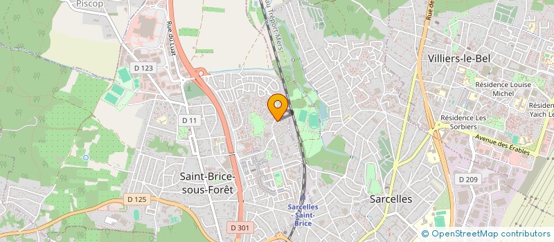 localisation de l'entreprise COSHAEL à SAINT-BRICE-SOUS-FORET