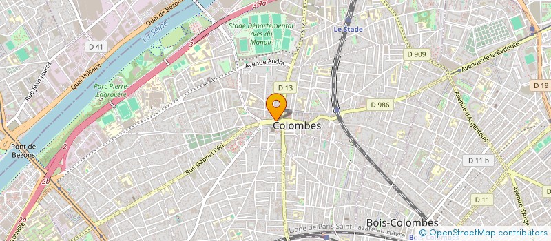 localisation de l'entreprise COSI à COLOMBES