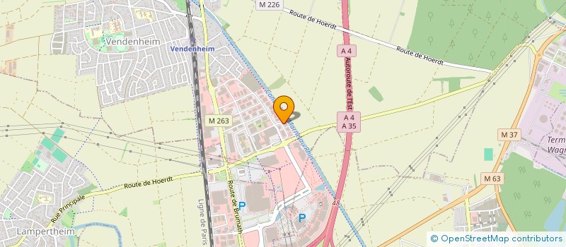 localisation de l'entreprise COSI à VENDENHEIM