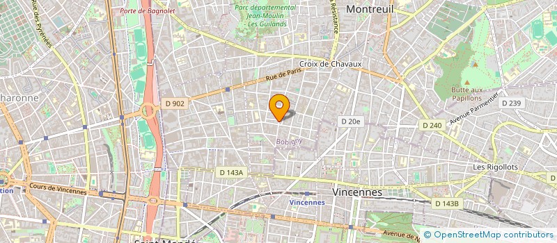 localisation de l'entreprise COSI IMMOBILIER à MONTREUIL