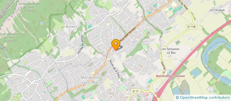 localisation de l'entreprise COSIDECO à MONTBONNOT-SAINT-MARTIN