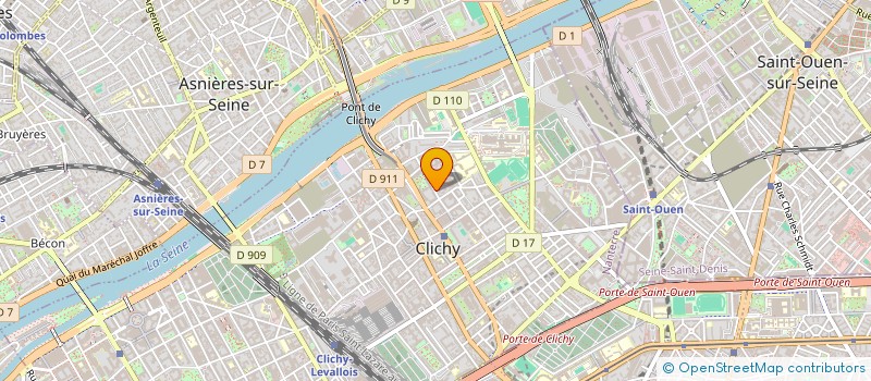 localisation de l'entreprise COSIDOR à CLICHY