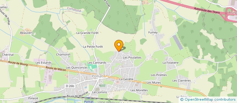 localisation de l'entreprise COSIHOME CONSTRUCTION à POLLIAT