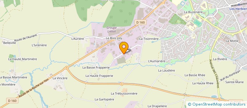 localisation de l'entreprise COSIKA à LES HERBIERS