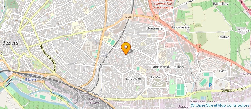 localisation de l'entreprise COSINA à BEZIERS