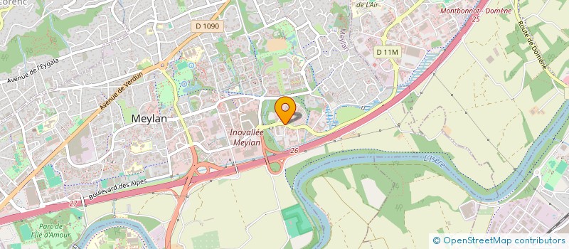 localisation de l'entreprise COSIPE - INGENIERIE DES SYSTEMES D'INFORMATION ET DE COMMUNICATION à SAINT-ISMIER