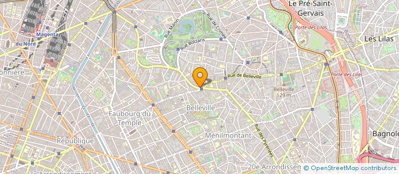 localisation de l'entreprise COSM UP  PARIS