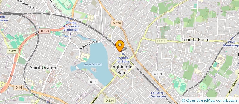 localisation de l'entreprise COSMA à ENGHIEN-LES-BAINS