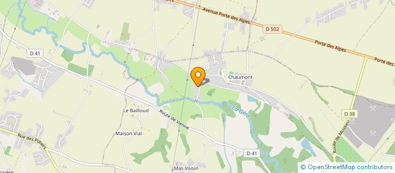 localisation de l'entreprise COSMA à ESTRABLIN