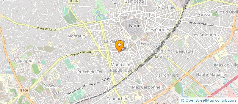 localisation de l'entreprise COSMA  NIMES