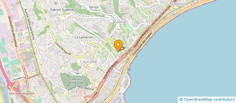 localisation de l'entreprise COSMA à NICE