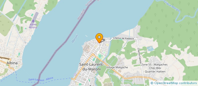 localisation de l'entreprise COSMA BASKET BALL  SAINT-LAURENT-DU-MARONI
