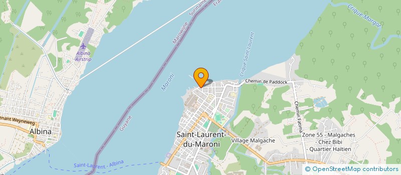 localisation de l'entreprise COSMA SECT NATATION SQUALES DU MARONI à SAINT-LAURENT-DU-MARONI