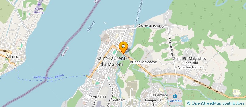 localisation de l'entreprise COSMA TENNIS DE TABLE à SAINT-LAURENT-DU-MARONI