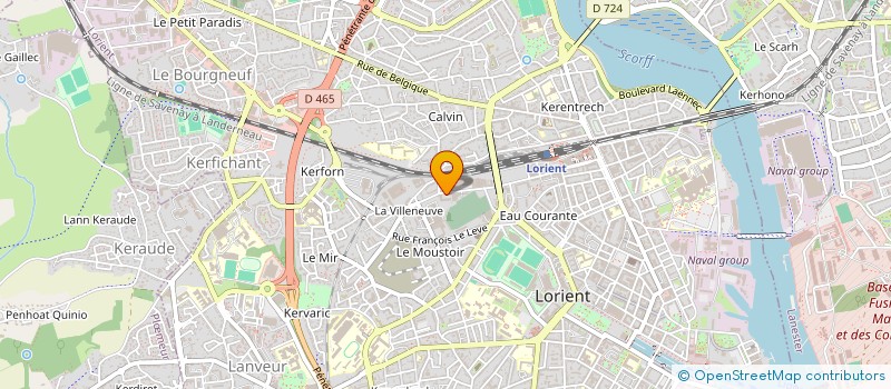 localisation de l'entreprise COSMAO  LORIENT