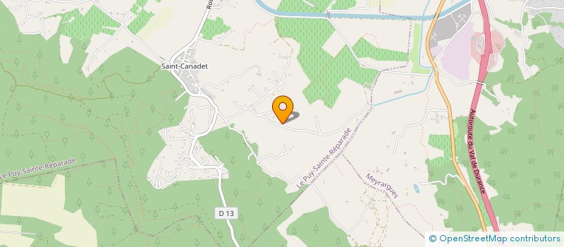 localisation de l'entreprise COSMAP  LE PUY-SAINTE-REPARADE