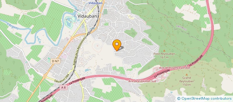 localisation de l'entreprise COSMAPAR 2000  VIDAUBAN