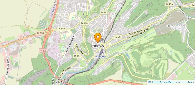 localisation de l'entreprise COSMAS LONG à LONGWY