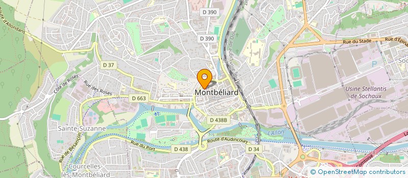 localisation de l'entreprise COSMAYA à MONTBELIARD