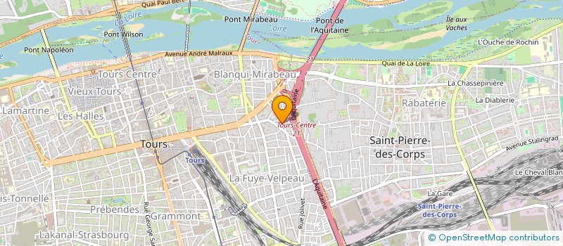 localisation de l'entreprise COSME GRESSIER  TOURS