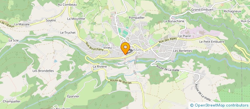 localisation de l'entreprise COSMELINE à PELUSSIN